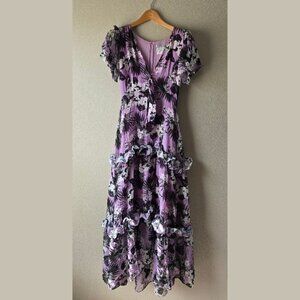 Viva Aviva Silk Lavender Leilani Maxi Dress Size 2